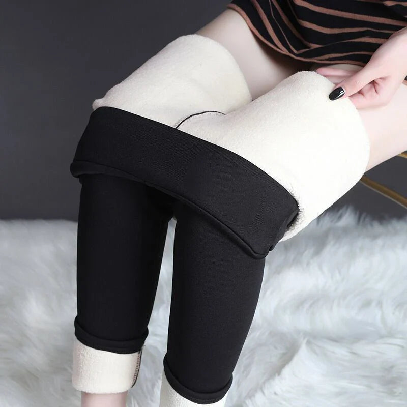 Women's Cozy Thermal Fleece Leggings in Various Colors and Sizes