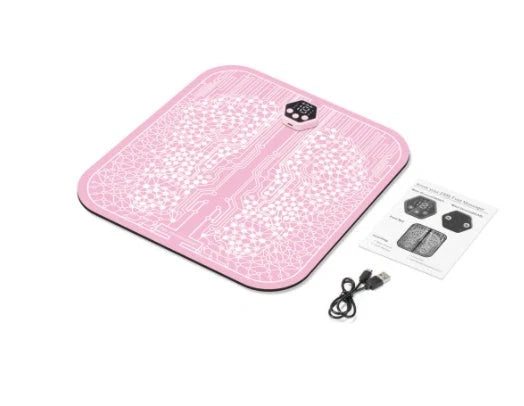 Premium electric foot massager with adjustable settings, wireless remote control, and intelligent power-off protection for a customised relaxation experience.