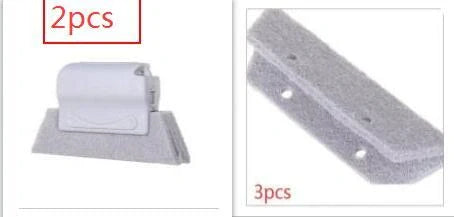 Creative Window Groove Cleaning Gap Brush Slot Cleaner in beige, light grey, and blue