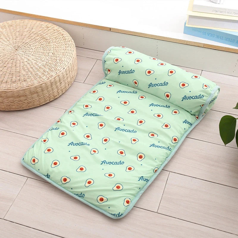 Summer Ice Silk Cool Pet Pad in various colours and sizes for pet cooling
