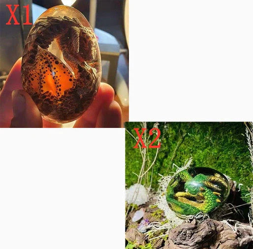 Lava Dragon Egg Desktop Decoration Dinosaur Egg Resin Crafts in various colours
