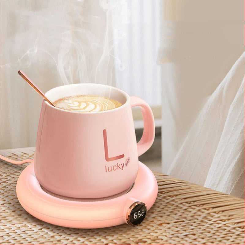 USB Cup Warmer Pad with adjustable temperature settings and LED display