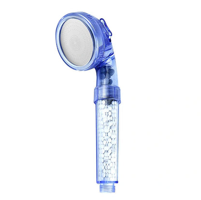 Household Negative Ion Pressurized Shower Head with adjustable modes and water-saving feature
