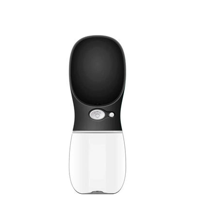 Durable and portable pet water bottle with one-touch button, suitable for outdoor activities with your furry friend