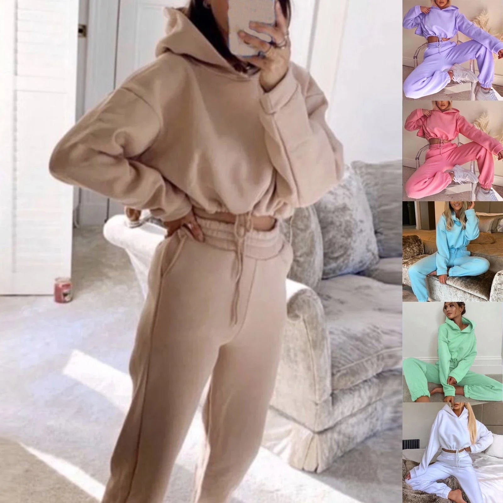 Stylish 2-piece athleisure set for women featuring vibrant colours, comfortable fabrics, and versatile design