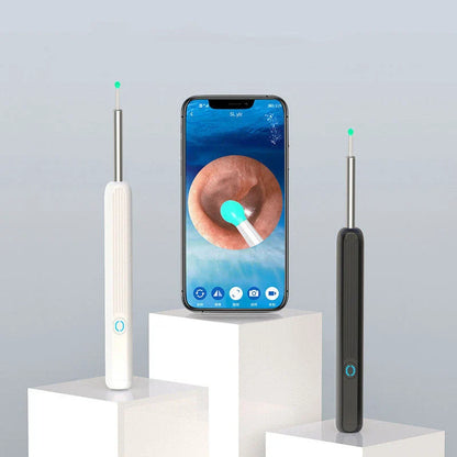 Wireless Otoscope Ear Wax Removal Tool with 360° HD Camera and LED Light for Comprehensive Ear Examination and Cleaning