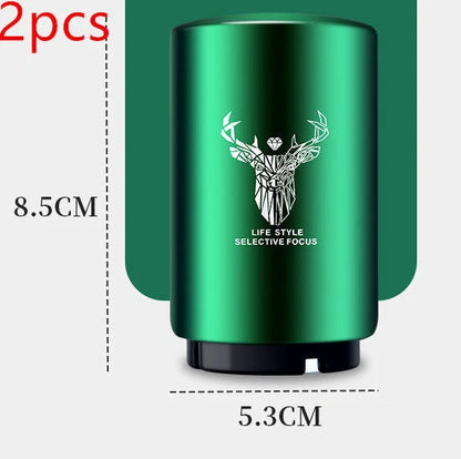 Stainless steel automatic beer bottle opener with magnet cap catcher