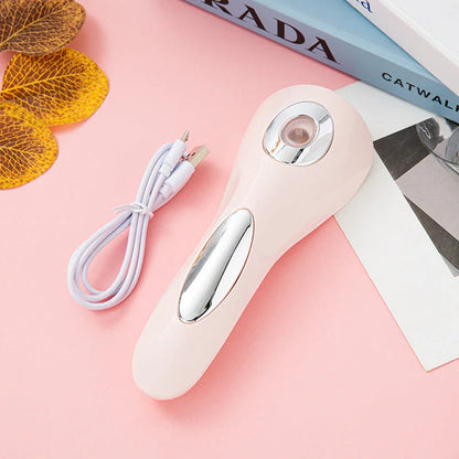 Rechargeable mini UV LED nail lamp in white and pink colors with 5 LED bulbs for curing gel polish