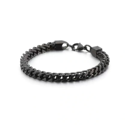 18K Gold Thick Hemp Flowers Titanium Steel Bracelet for men and women