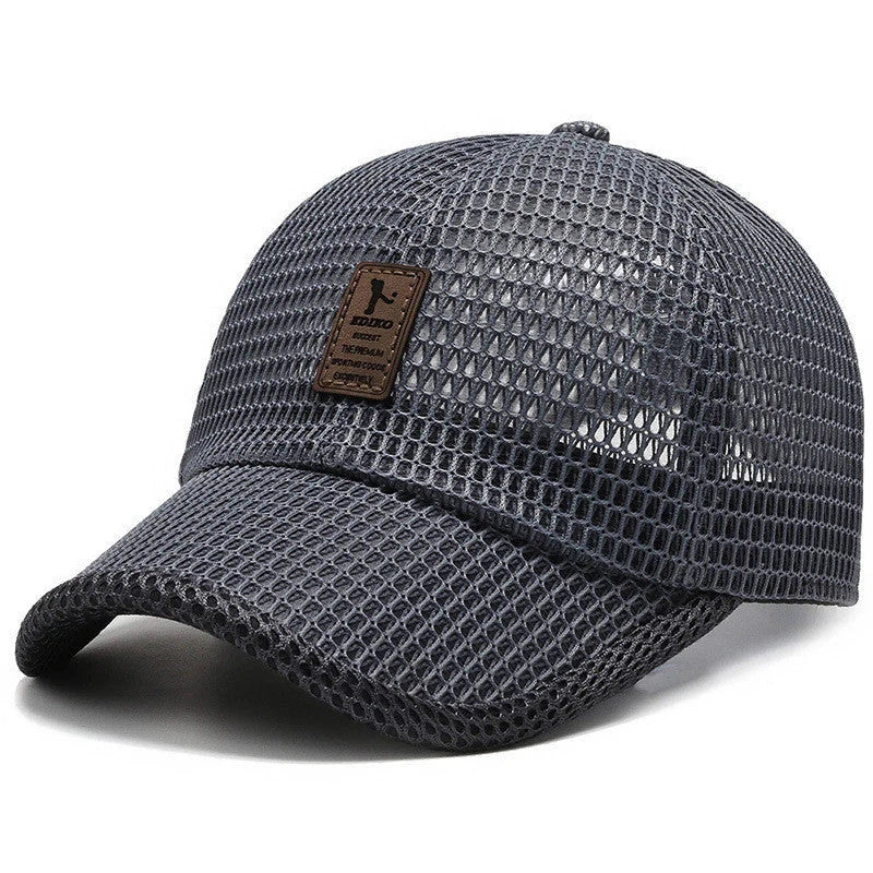 Big Eaves Summer Men's Outdoor Sunshade Baseball Cap in black, blue, gray, and dark gray
