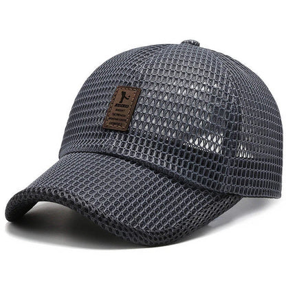 Big Eaves Summer Men's Outdoor Sunshade Baseball Cap in black, blue, gray, and dark gray