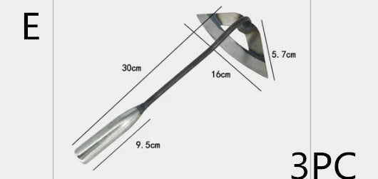Premium manganese steel garden hoe with hollow design, versatile for weeding, soil preparation, and vegetable planting in the UK