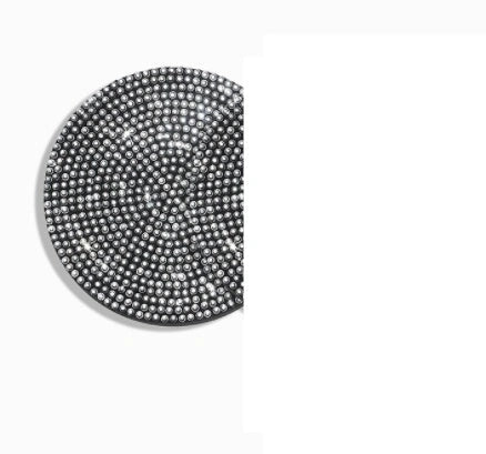 Universal anti-slip silicone cup holder insert with crystal rhinestone design for cars