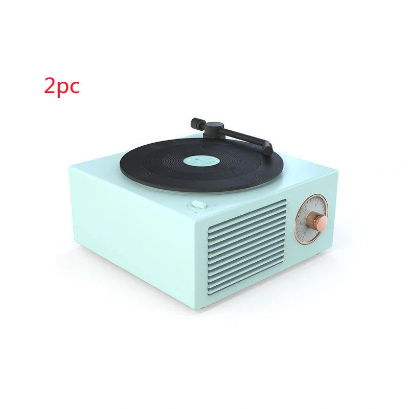 Retro Bluetooth Mini Speaker with USB Port in vintage design, perfect for wireless music streaming.