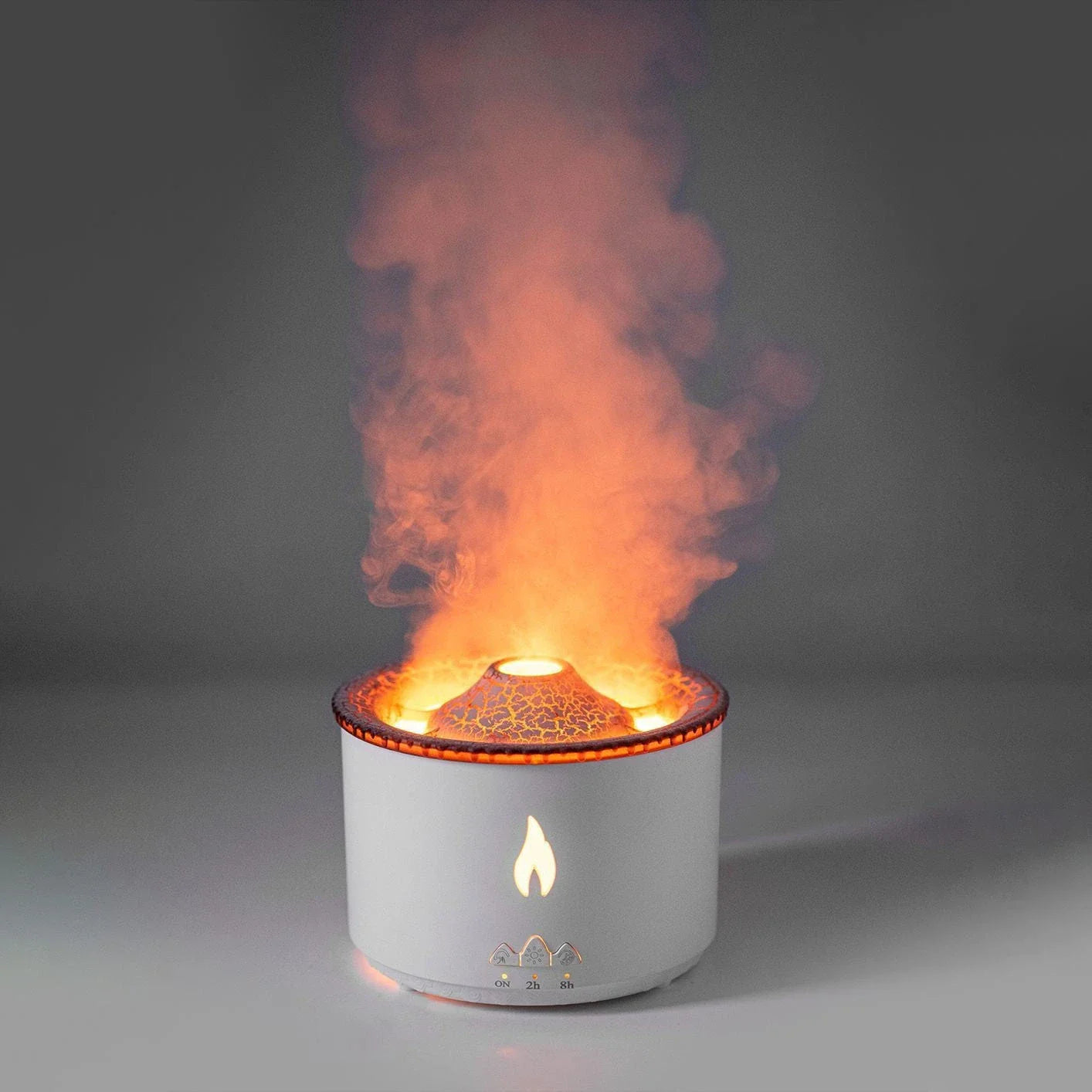 Ultrasonic Essential Oil Diffuser with Relaxing Flame and Jellyfish Smoke Ring Effects