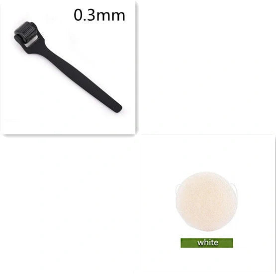 Matte 540 Microneedle Roller with oil-rubber handle for precise skincare treatments