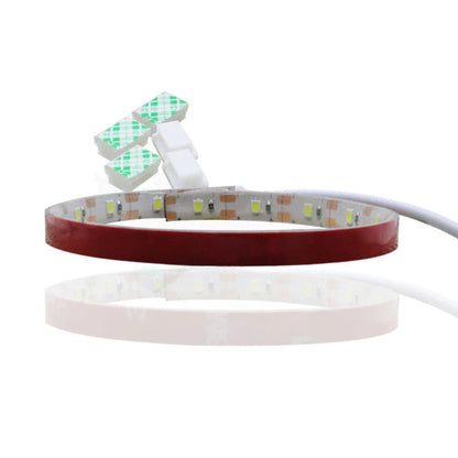Adjustable LED light bar with touch-sensitive dimming controls for sewing machines, providing customizable lighting for sewing, quilting, and embroidery projects.