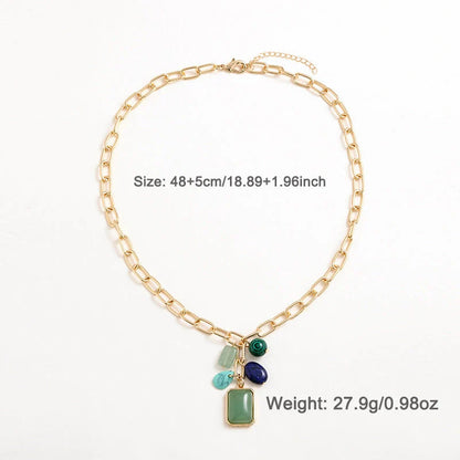 Elegant zinc alloy geometric pendant necklace for women with a unique design