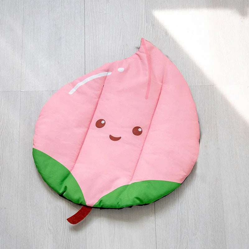 Ice Silk Pet Cooling Mat in various fruit designs for summer comfort