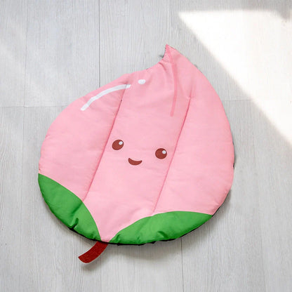 Ice Silk Pet Cooling Mat in various fruit designs for summer comfort