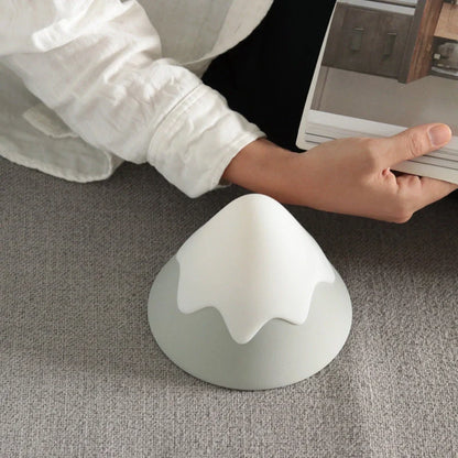 Snow Mountain Induction Night Light with warm white LEDs and compact design