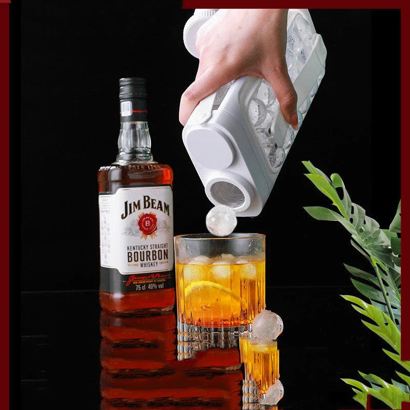 A convenient 2-in-1 kitchen gadget that creates ice balls and chills beverages, made with durable BPA-free materials for easy cleaning and odor resistance.