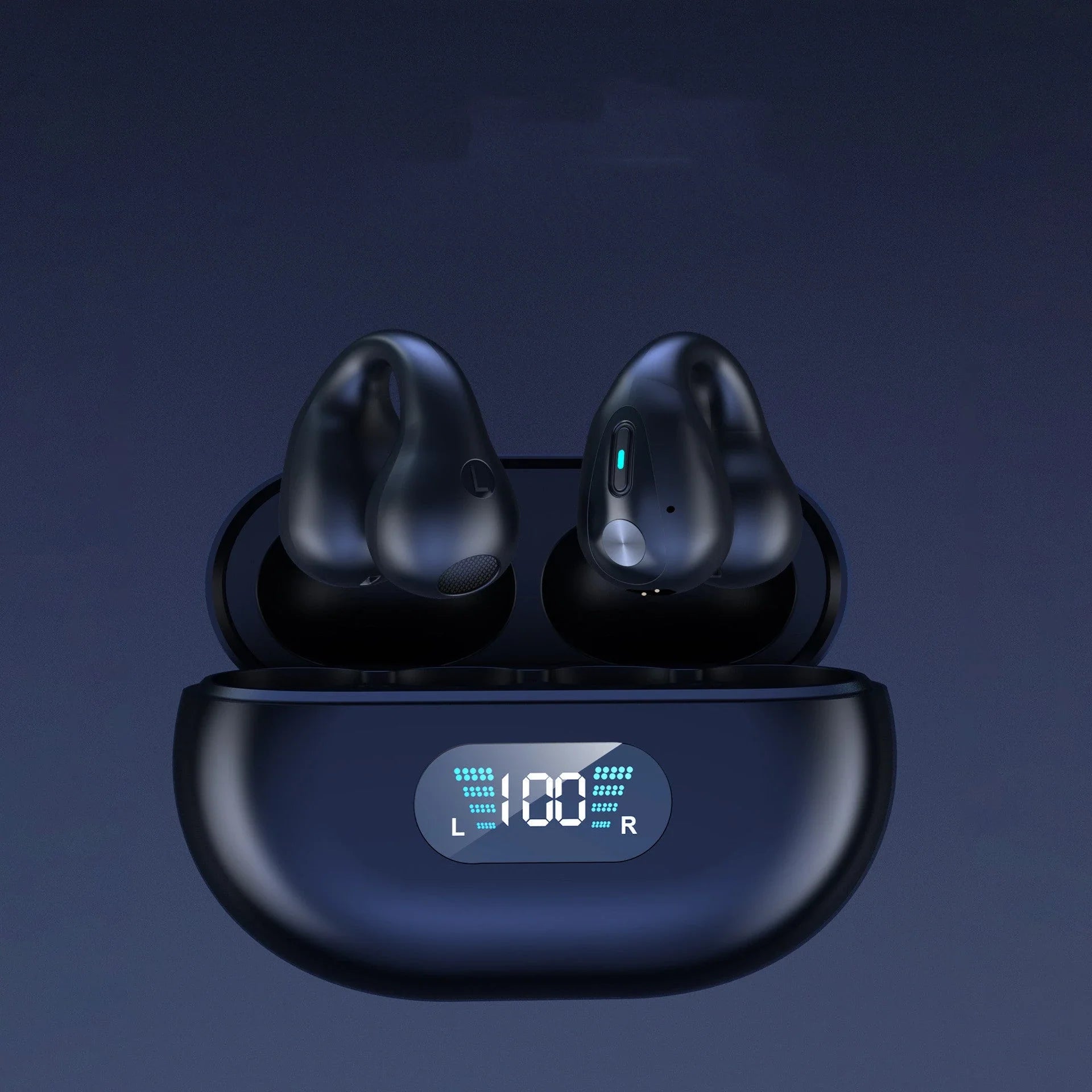 Premium Bone Conduction Wireless Earbuds with Bluetooth 5.3, Dual-Drive Audio, and Ergonomic Ear-Clip Design
