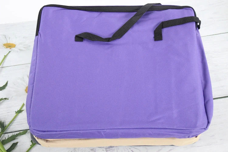 Quilted fabric pet car seat bag with breathable mesh for small cats and dogs