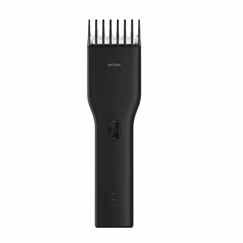 Premium cordless hair trimmer with genuine leather exterior, powerful motor, and versatile design for adults and children's grooming needs