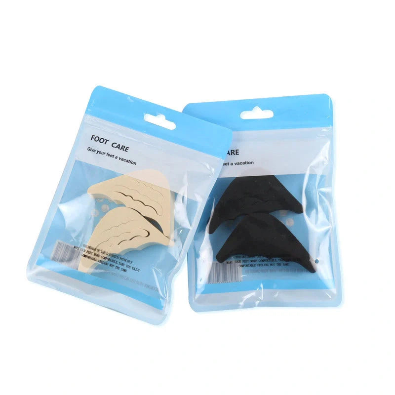 EVA toe anti-slip pads for high heels, black and beige options, 6.5x3x1.5 cm