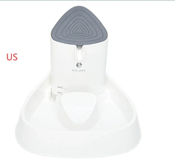 1.5L automatic pet water fountain with LED light and 4-layer filter