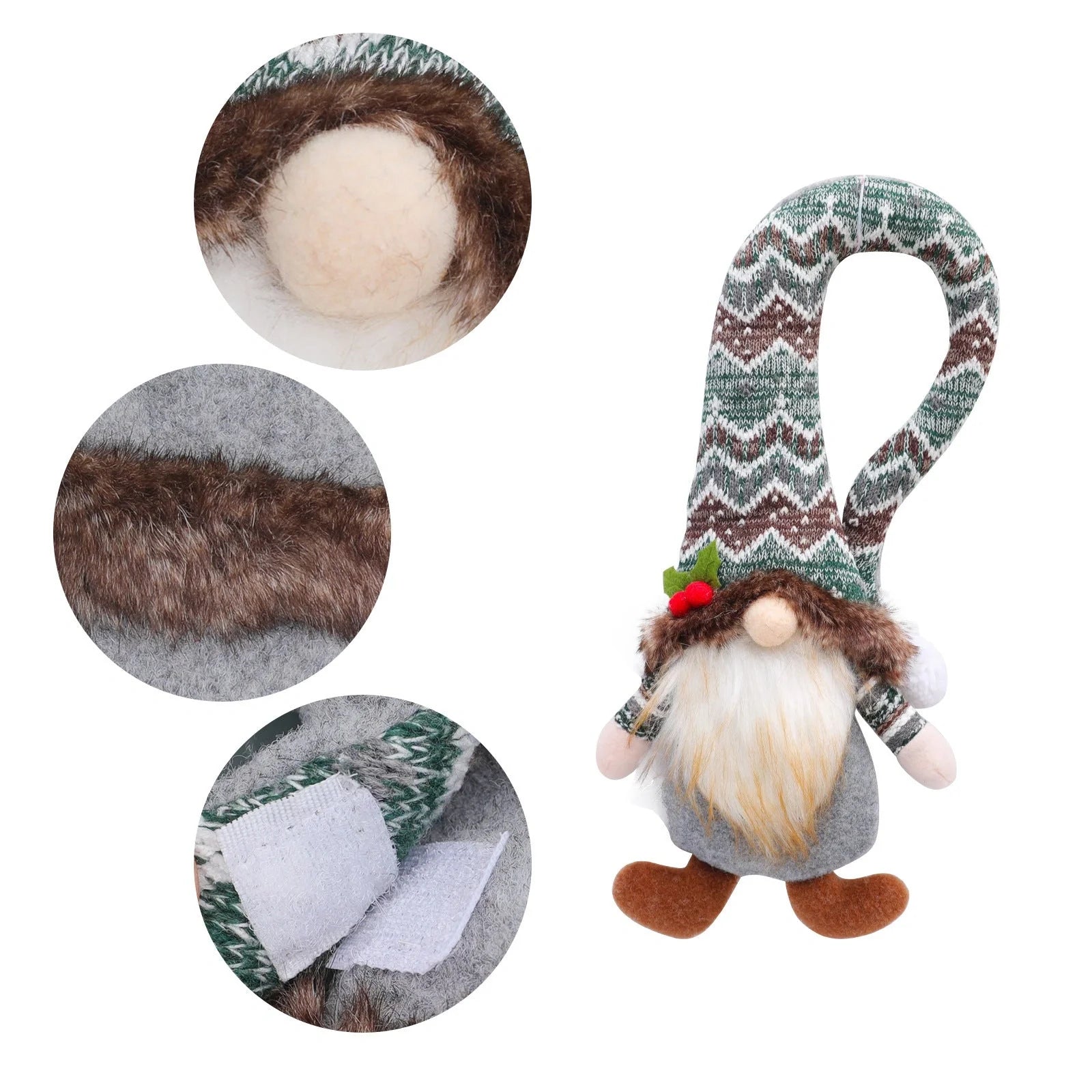 Christmas Faceless Doll Curtain Buckle for festive home decoration