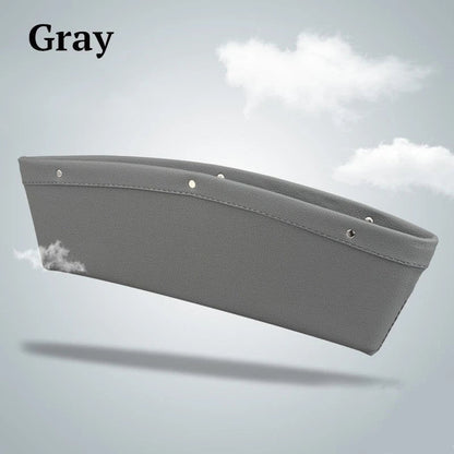 Premium Faux Leather Car Seat Organiser Caddy in various colours, providing convenient storage for phones, keys, and other small items