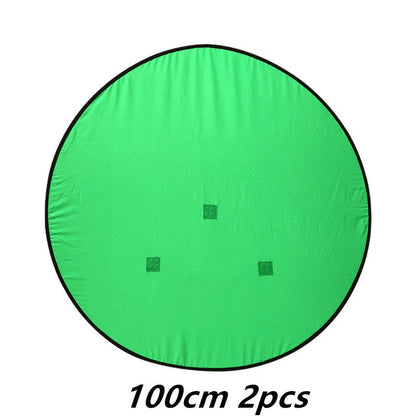 Green screen background board for photography with foldable design and steel spring frame