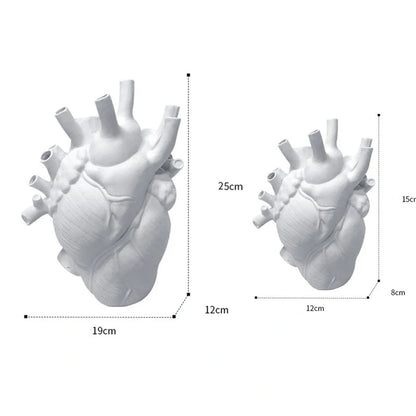 Nordic style heart-shaped dry vase for desktop decoration in various colours