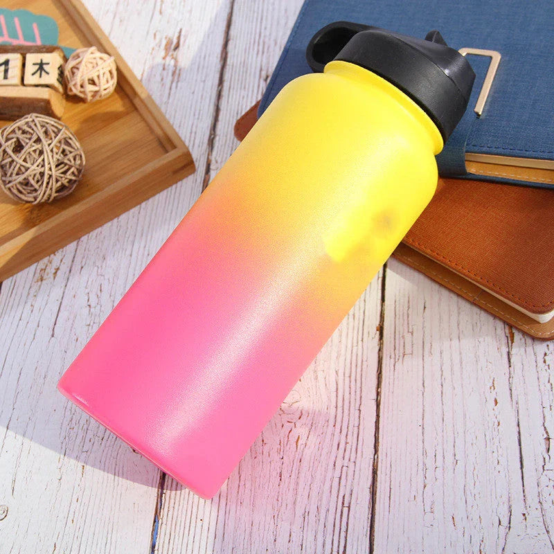 Premium stainless steel insulated tumbler with push-button lid and sleek design for outdoor adventures and active lifestyles.