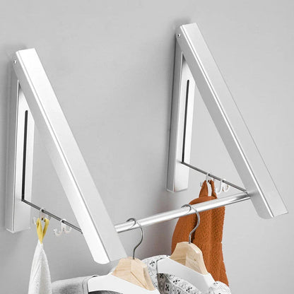 Foldable Aluminium Wall Drying Rack for Waterproof Hanging - Premium British-Quality Space-Saving Solution