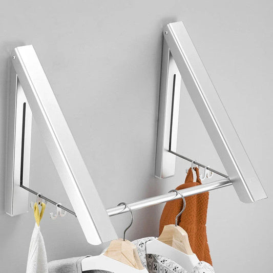 Foldable Aluminium Wall Drying Rack for Waterproof Hanging - Premium British-Quality Space-Saving Solution