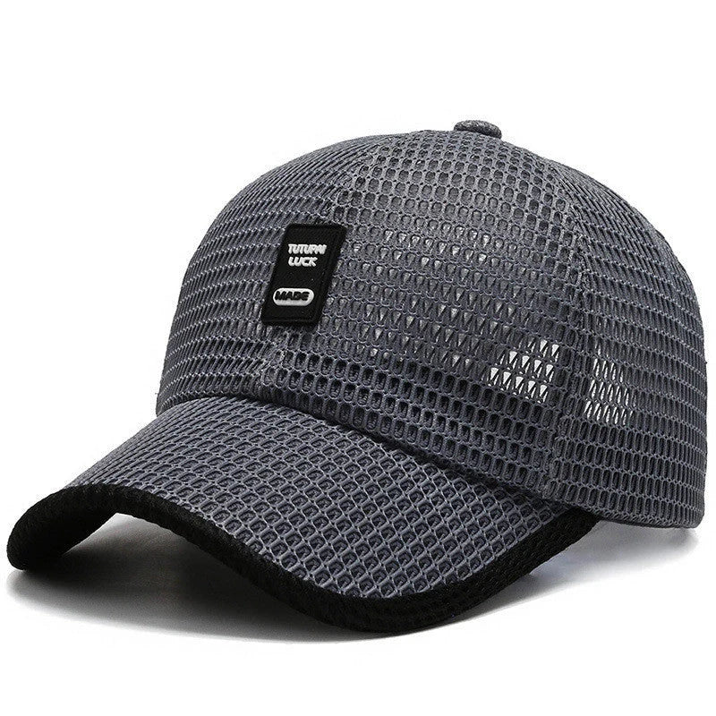 Big Eaves Summer Men's Outdoor Sunshade Baseball Cap in black, blue, gray, and dark gray