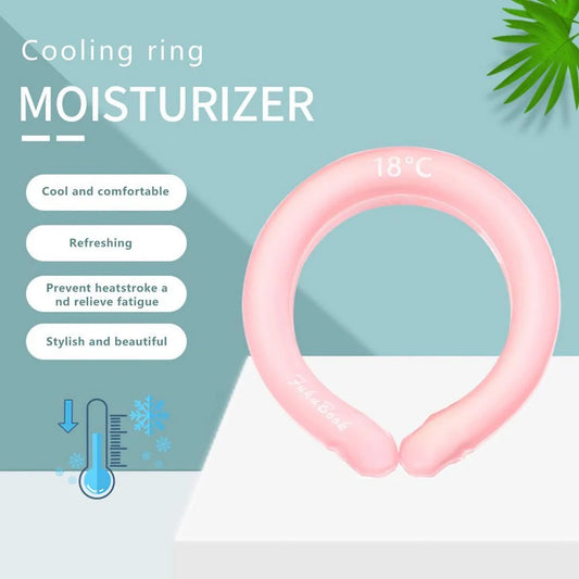 Ice Cold Neck Collar in pink, blue, and purple for summer cooling