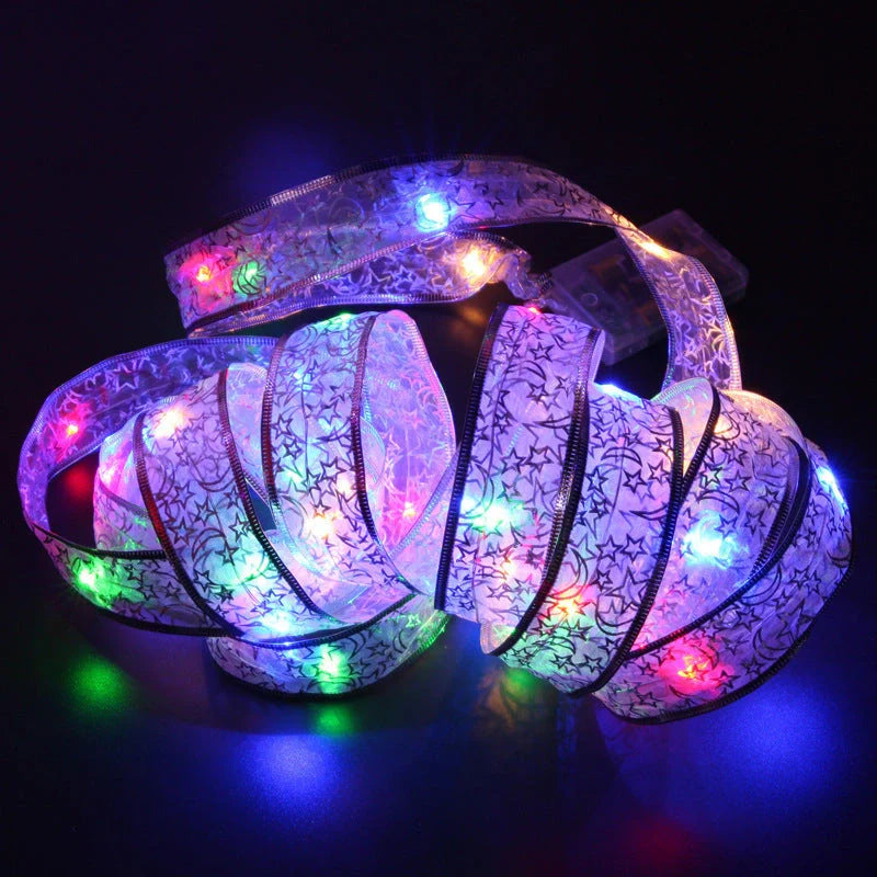 Waterproof Fairy Garland LED Ball String Lights in blue, warm white, white, and multicolour options