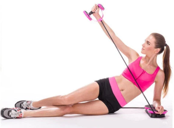 Premium versatile fitness roller with soft, sponge-like wheels for a smooth, full-body workout experience