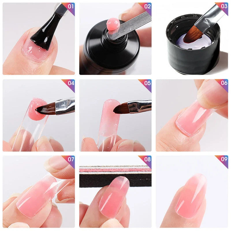 Multi-colour builder gel for professional nail extensions, 15ml