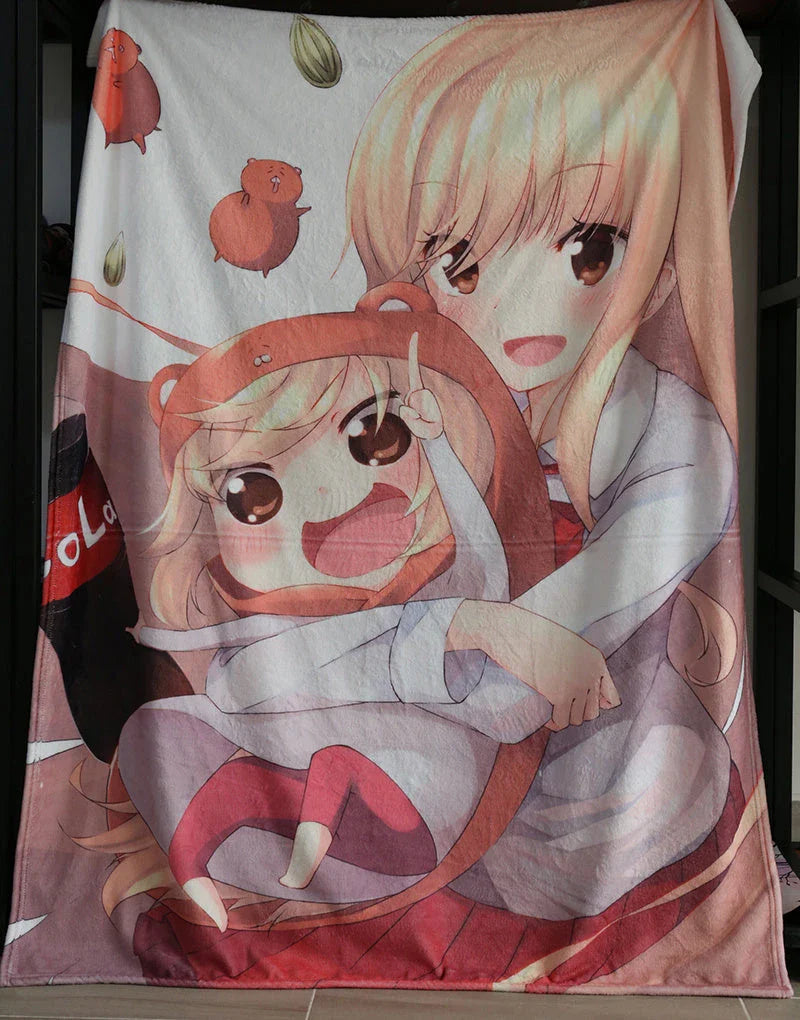 Customised cosy flannel blanket with cartoon design, made of premium acrylic fibre for softness and warmth