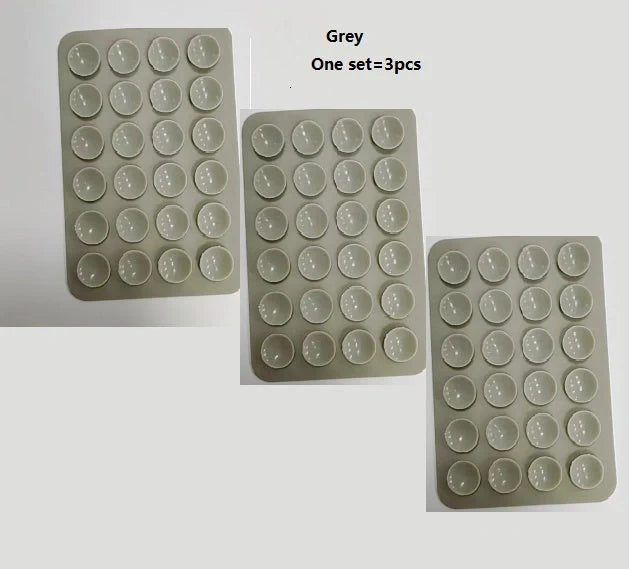 24 Grain Square Silicone Suction Cup for mobile phone and charging bank