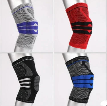 Protective Sports Knee Sleeves for Running and Fitness made of durable nylon material with adjustable strap for customized fit