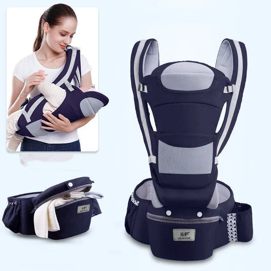 Premium ergonomic baby carrier with versatile 3-in-1 design, suitable for infants and toddlers up to 4 years old