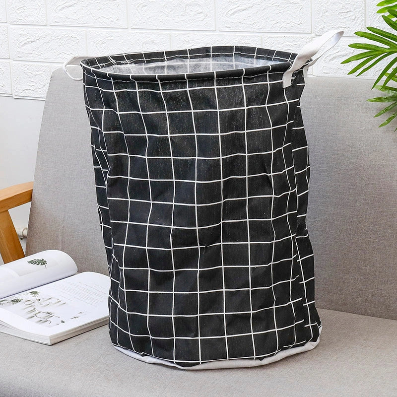 European-style cotton and linen dirty clothes basket in various designs