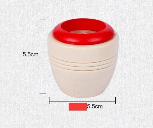 Wooden Magic Kaleidoscope toy for children with rotating patterns