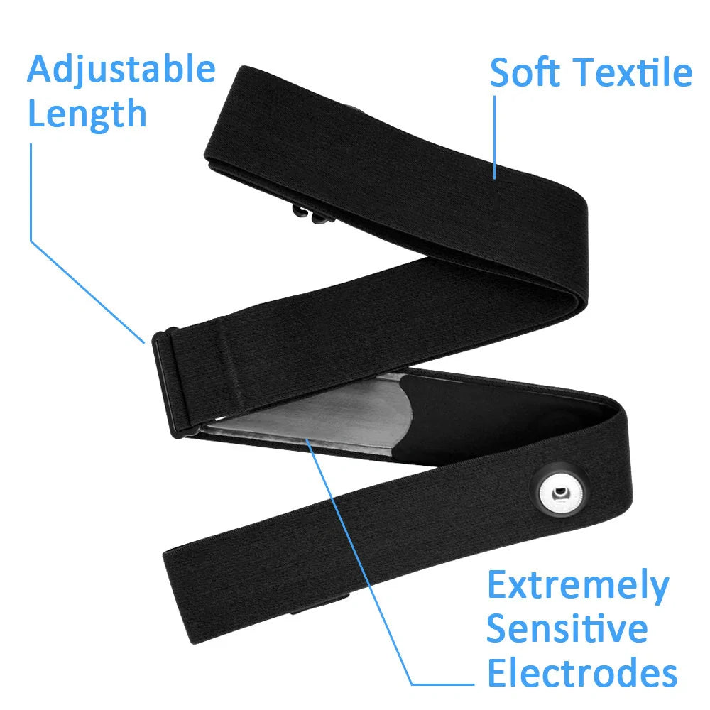 Waterproof Bluetooth 4.0 heart rate monitor chest strap for gym and outdoor sports